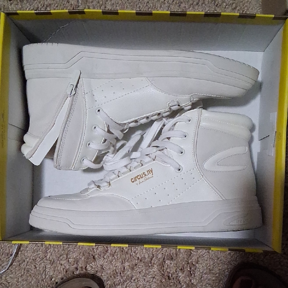 Circus by Sam Edelman Cream High-Top Sneakers